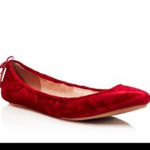 BNIB Kate Spade Globe Ballet Flats in Bordeaux